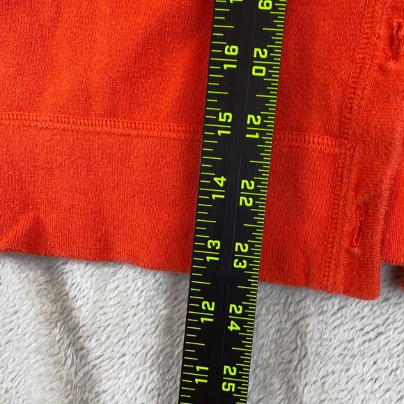 Eddie Bauer Womens Cardigan XL Button Front Sweateer Knit Casual Orange - Picture 3 of 10